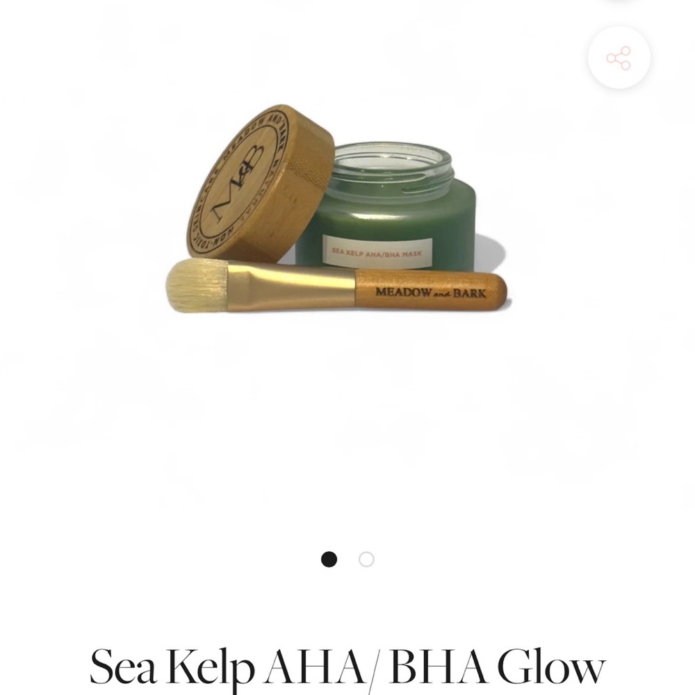 Meadow and Bark Sea Kelp AHA/BHA Glow Mask - Picture 2 of 3